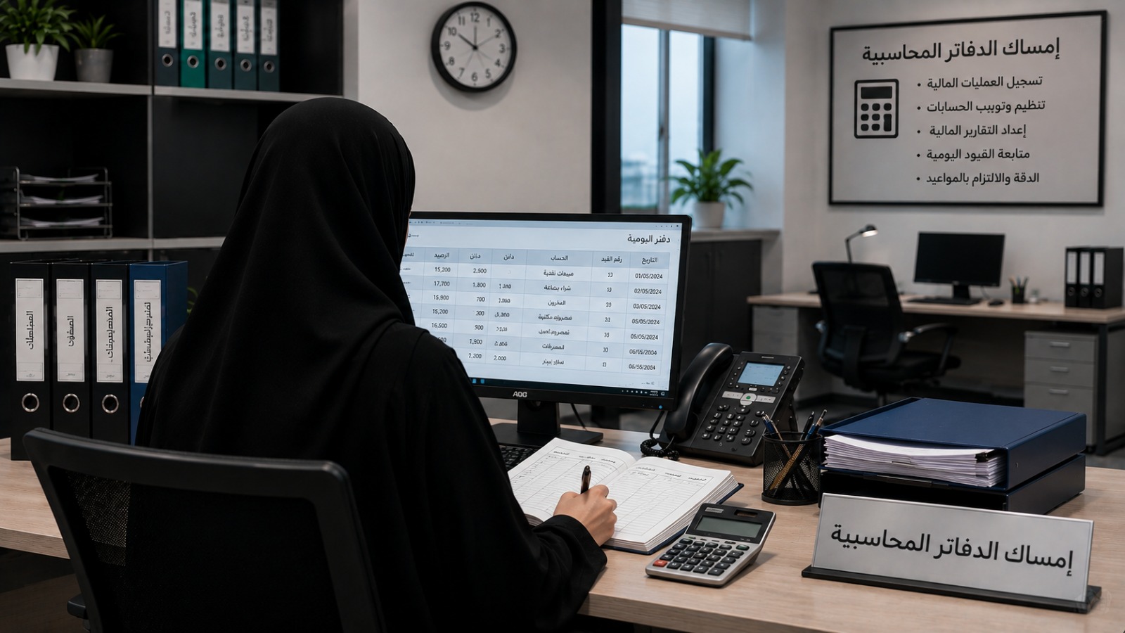 إمساك الدفاتر المحاسبية